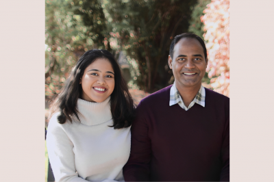 Pragna Kodali, Nova Scotia Health’s physician recruitment summer student, and her father and medical resident, Dr. Sunil Kodali.